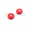 Бусина m&m с Красной эмалью, цвет золото 