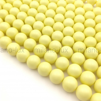 Бусины Майорка шар 12мм, цвет Pastel Yellow; нить 39см