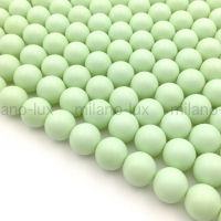Бусины Майорка шар 12мм, цвет Pastel Green; нить 39см